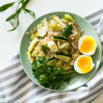 Healthy Japanese Fried Rice with Asparagus