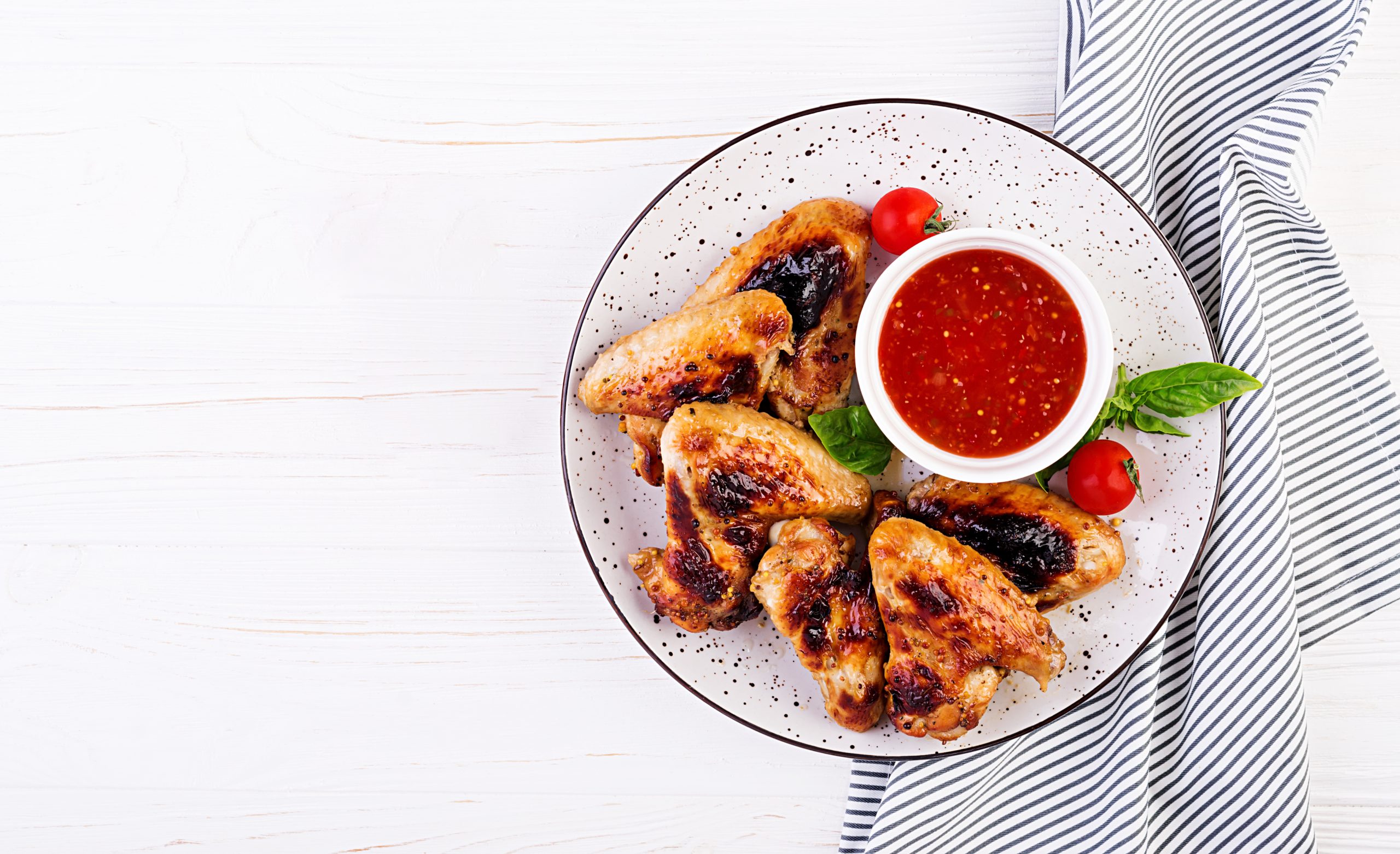 Spicy delicious chicken wings