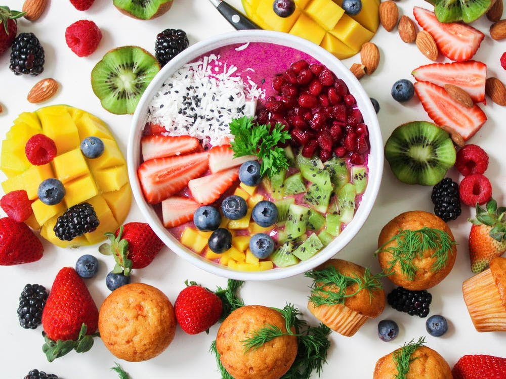 Mixed Tropical Fruit Salad with Superfood Boosts